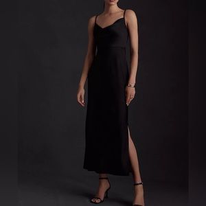 Anthropologie Satin Midi Dress